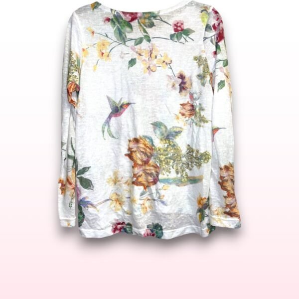 Floral Print Long Sleeve Top - UK 10 - Image 3