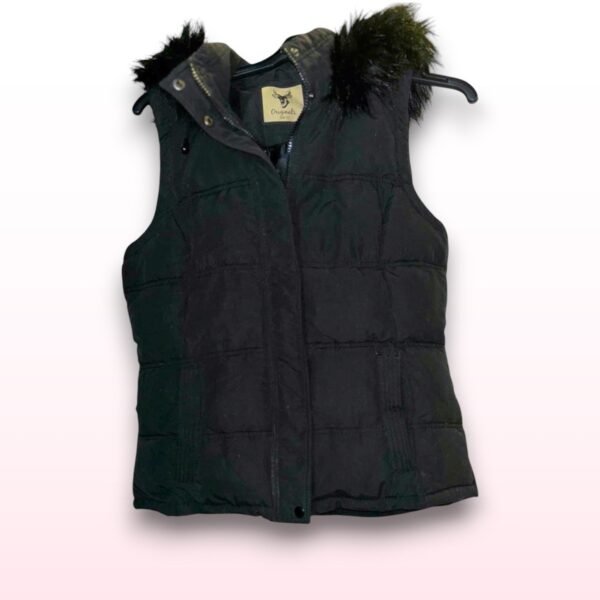 Fur Hood Padded Gilet - UK 12