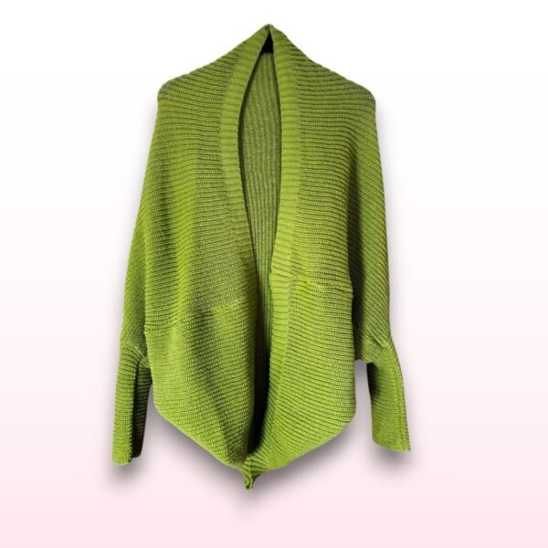 Green Batwing Cardigan - UK 10 - Image 2