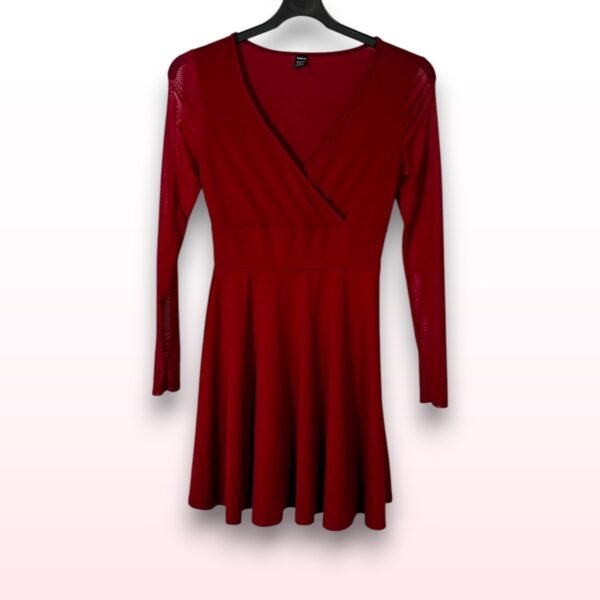 Long Sleeve Skater Dress - Size S - Image 2