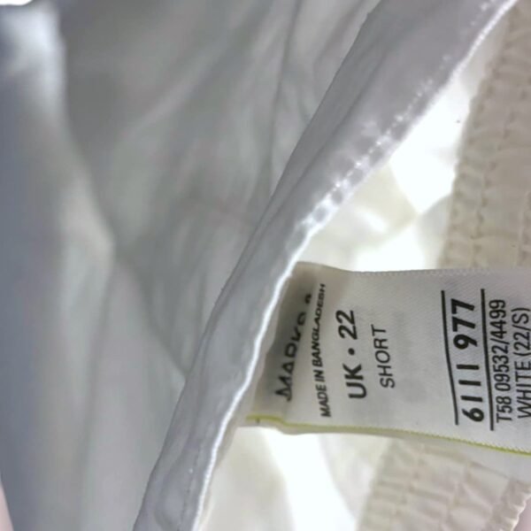 Short Petite White M&S Trousers - Image 3