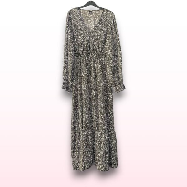 Spotty Long Sleeve Maxi Dress - XL