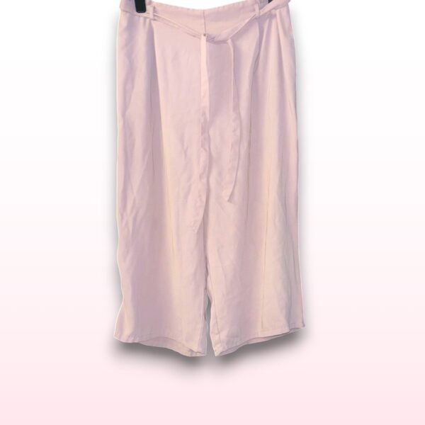 Wide Leg Cropped Trousers - UK 20