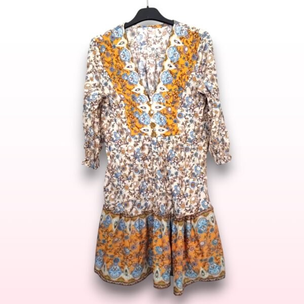 Boho Style Floral Midi Festival Dress – Size Small - Image 2