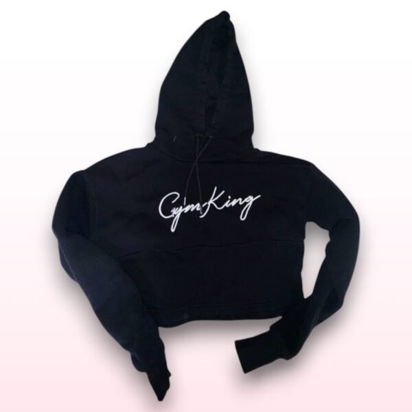 Gym King Cropped Hoodie - UK 10
