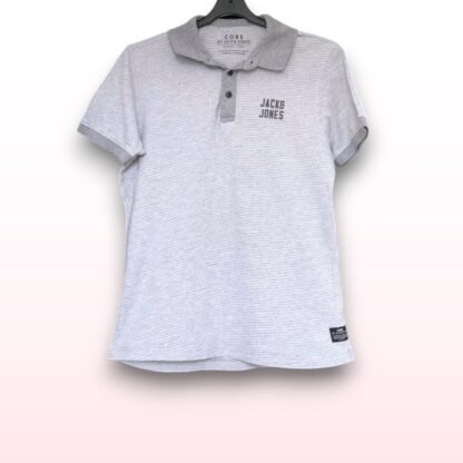 Jack & Jones CORE Grey Polo Shirt – Size Large