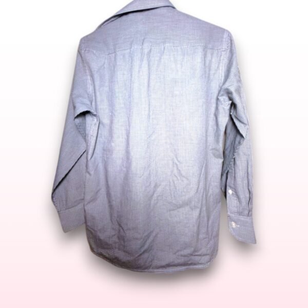 Men’s Black & White Checked Formal Shirt – 15.5" Collar (TU) - Image 2