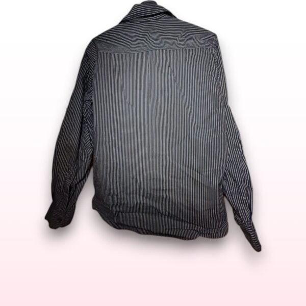 Men’s Black & White Striped Formal Shirt – Size L (Next) - Image 2