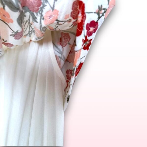 Off-the-Shoulder Floral Maxi Dress (Size Small) - Image 2