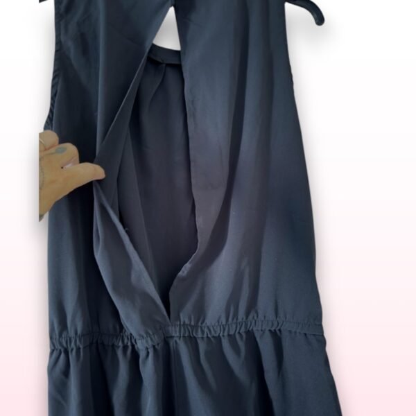 H&M Black Sleeveless Playsuit – Size 14 (EU 42) - Image 2
