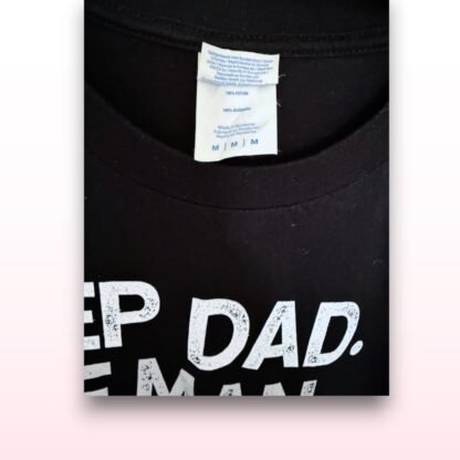 "Step Dad. The Man. The Myth. The Legend" T-Shirt – Medium - Image 3