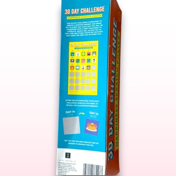 30 Days Happiness Challenge Scratch Card Poster - Image 2