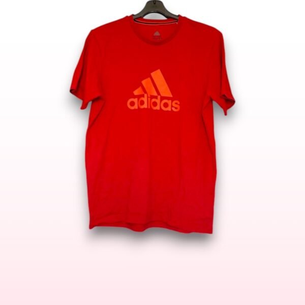 Adidas Red Logo T-Shirt – Size Large
