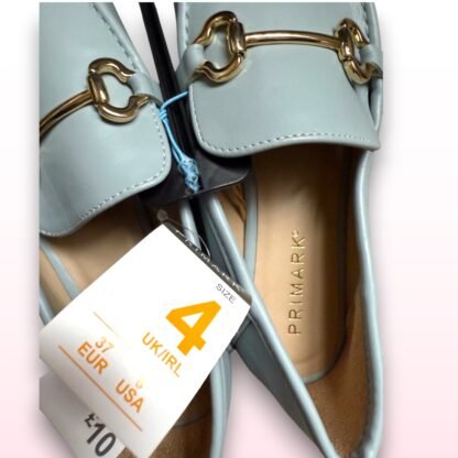 Baby Blue Snaffle Loafers - UK 4 - Image 3