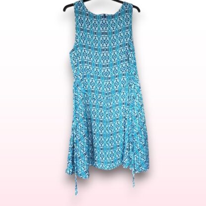 Blue Print Sleeveless Dress – Size 22 - Image 2
