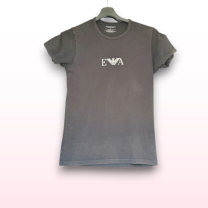 Emporio Armani EA Logo T-Shirt – Black – Size Small