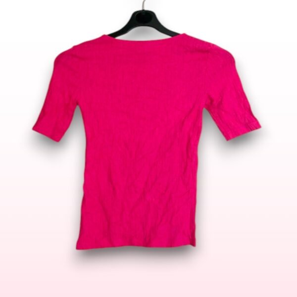 Hot Pink Casual T-Shirt – Size S - Image 2