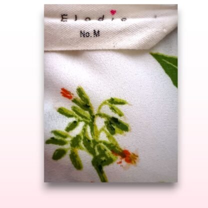 Leaf Print Button-Up Blouse – Size M - Image 3