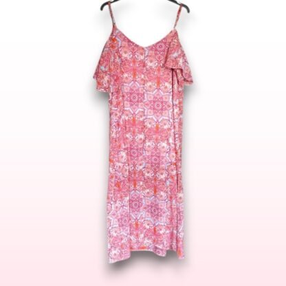 Mandala Print Cold Shoulder Dress – Size 22 - Image 2