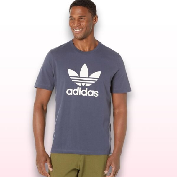Mens Adidas T-Shirt – Navy Blue (Medium)