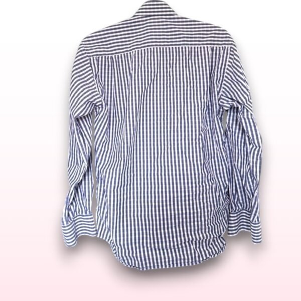 Mens Long Sleeve Checked Shirt – Large - Image 2