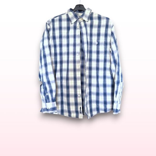Mens MAINE Checked Shirt – Size Large