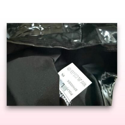 PVC Faux Leather Cut-Out Mini Dress – Size 8-10 - Image 5