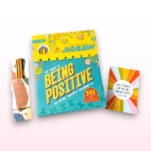 Positivity Gift Set – Colouring Book, Jigsaw, Pencils & Inspiration Cards