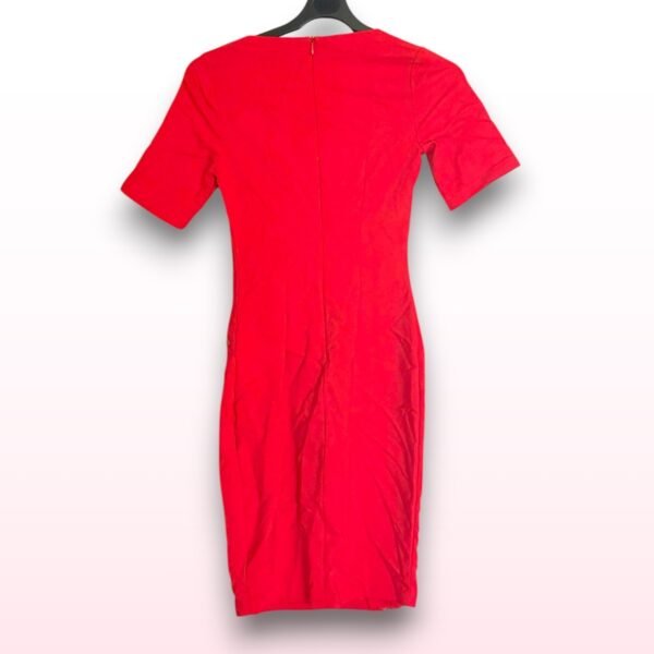 Red Zipper Midi Dress – Size Small / EU 34 - Image 4