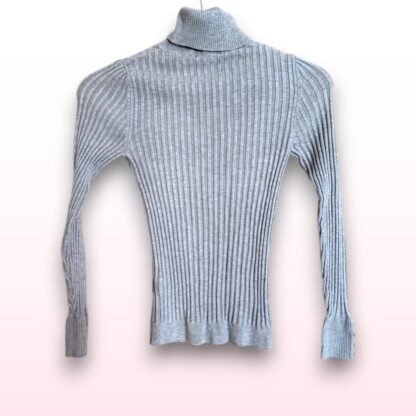 Ribbed Turtleneck Long Sleeve Top – UK 8 - Image 3