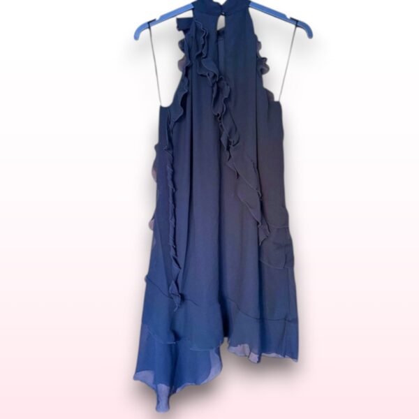 Rita Ora Black Ruffle Halter Dress – UK 16 - Image 5