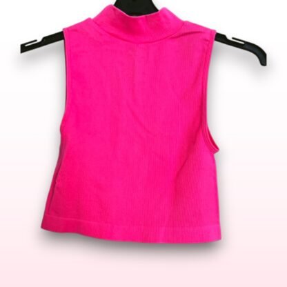 Sleeveless Bright Pink Top – Fits UK 8 - Image 2
