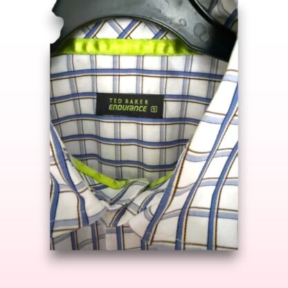 Ted Baker Short Sleeve Check Shirt – Size Small - Image 3