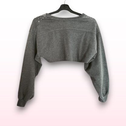 ZARA Girls Cropped Diamante Jumper – Age 13-14 - Image 2
