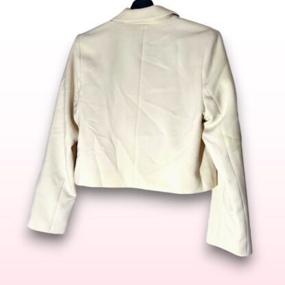 Double-Breasted Cropped Blazer – Size M (UK 12–14) - Image 2