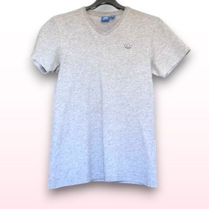 Adidas Originals Grey V-Neck T-Shirt – Size Small