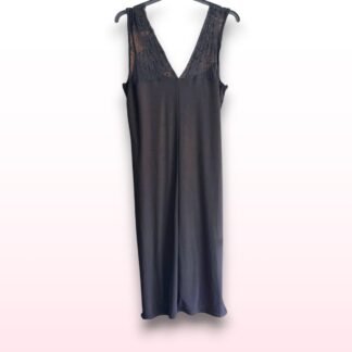 Black Slinky Lace Ruched Dress – Size 20