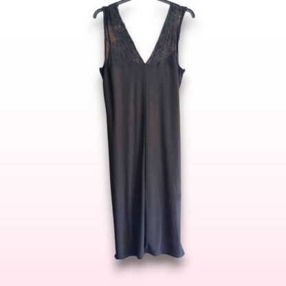 Black Slinky Lace Ruched Dress – Size 20