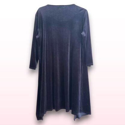 Black Sparkly 2-in-1 Dress with Velvet Cardigan – Size XXL - Image 2