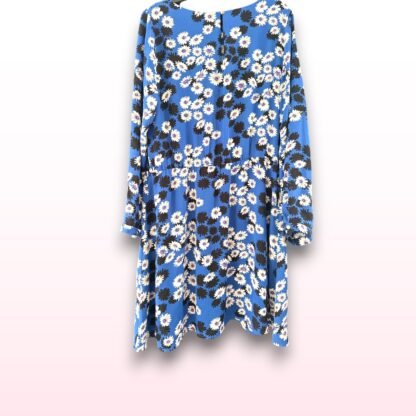 Blue Daisy Print Oasis Dress – Size 16 - Image 2