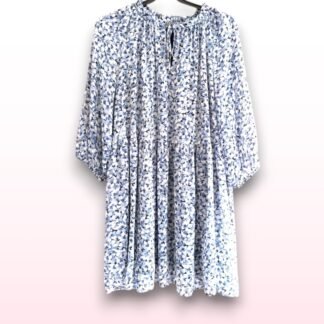 Blue Floral Summer Dress – Size 22