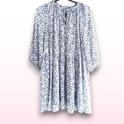 Blue Floral Summer Dress – Size 22