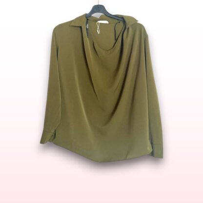 Collared Drape Blouse – Size 12