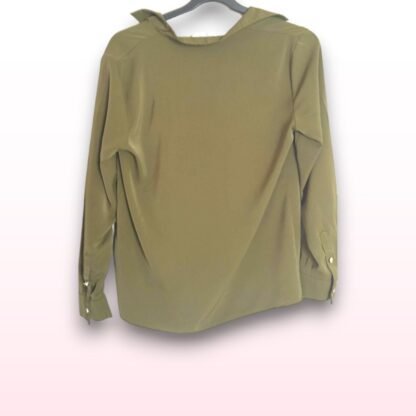 Collared Drape Blouse – Size 12 - Image 2