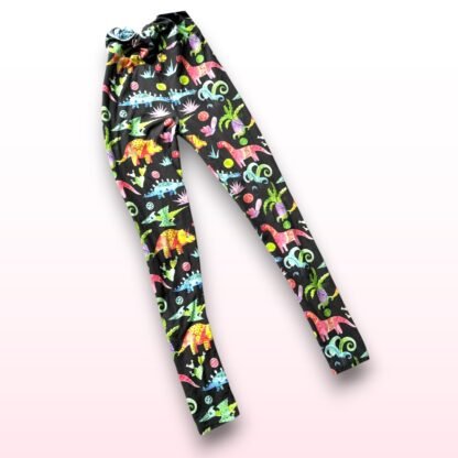 Colourful Dinosaur Print Leggings – One Size (UK 8-12)