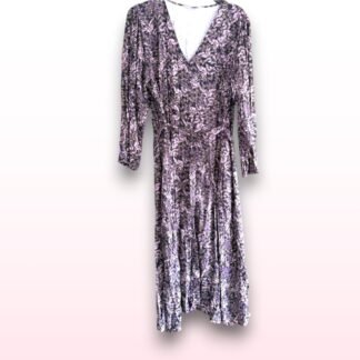 Floral Long Sleeve Midi Dress – Size 22R