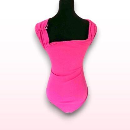 Fuchsia Off-Shoulder Crossover Bodysuit – Size L - Image 3
