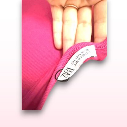 Fuchsia Off-Shoulder Crossover Bodysuit – Size L - Image 4