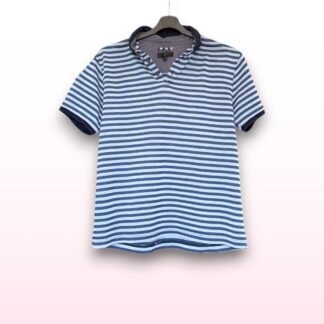 Jasper Conran Striped Polo Shirt – Size Medium