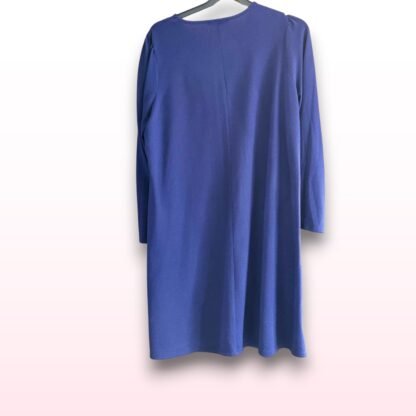 Navy Blue Long Sleeve Jumper Dress – Size 22 - Image 2